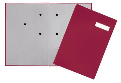 Produktbild von Q-Connect® KF31011 Unterschriftsmappe - 20 Fächer, rot