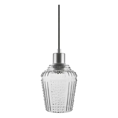 Produktbild von Ledvance Vintage 1906 Pendelleuchte Carved Pendant Jar Rauchglas Ø10cm max. 40W E27 kürzbar