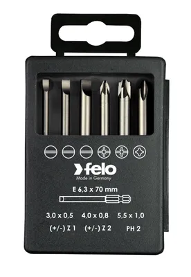 Produktbild von Profi Bit Box (Electrician / Elektriker)6 Bits  E  6,3  x 73 mm   030 3x 0,5x3,