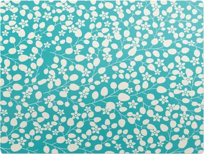 Produktbild von Blumenblattmuster – Bodenschutzmatte – Rutschfest – Schutzmatte für Büro – Vinylmatte – Stuhlunterlage – 120 x 90 cm