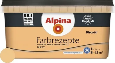 Produktbild von Alpina Wandfarbe Farbrezepte Biscotti 1 l