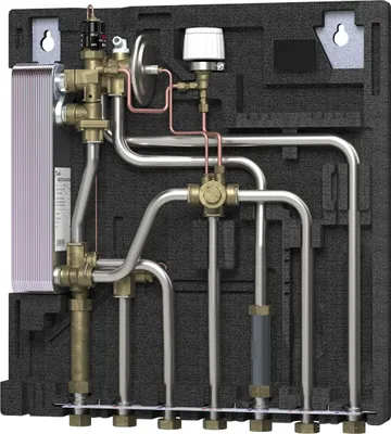 Produktbild von Danfoss EvoFlat FSA 2 Wohnungsstation 45kW, 18,5 l/min für Radiatorenheizung, 1 Stk.