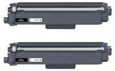 Toner TN247/243BK für Brother (2er-Pack, Schwarz)