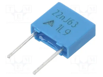 Produktbild von 10x Kondensator: Polyester Rastermaß: 5mm 22nF 40VAC 63VDC 5% B32529C0223J000 Pol