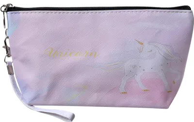 Produktbild von Clayre & Eef Damenkulturtasche 23x13 cm Rosa Polyester Einhorn