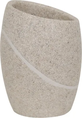 Produktbild von MSV Zahnputzbecher Zahnbürstenhalter Malua 8.2 x 11.1 cm Hellgrau