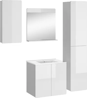 Image de Meubles bain Vicco Izan Blanc 4 parties, Model 37290