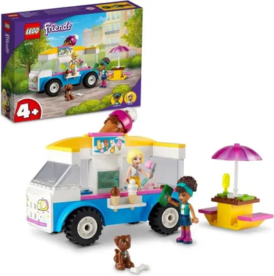 Produktbild von LEGO 41715 Friends Eiswagen mit Fahrzeug und Mini-Puppe Andrea