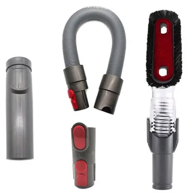 Image de Kit d'accessoires pour aspirateur Dyson V6 / V7 / V8 / V9 / V10 - 4 pièces (brosses, buses, tuyau) (D931,D928,D918,D907)