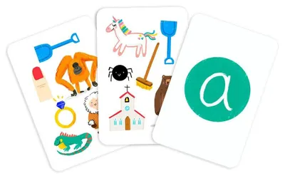 Produktbild von Kartenspiel Such- und Findespiel Vokale, 2-6 Spieler, Lernspiel für Kinder