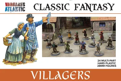 Produktbild von Miniaturen Set von Dorfbewohnern für Rollenspiele