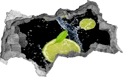 Produktbild von Selbstklebender Loch-3D-Aufkleber 95x73 cm Kalk und Wasser