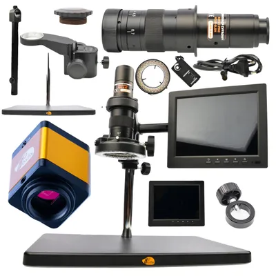 Produktbild von Stereomikroskop, 7x-45x Vergrößerung, 8-Zoll Display, schwarz, 45x