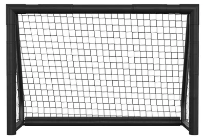 Produktbild von Vigevee Fußballtor 180 x 120 x 60 cm – Kinder Fußballtor mit Torwand & Netz, stabiles Metalltor für Garten & Indoor, Schwarz