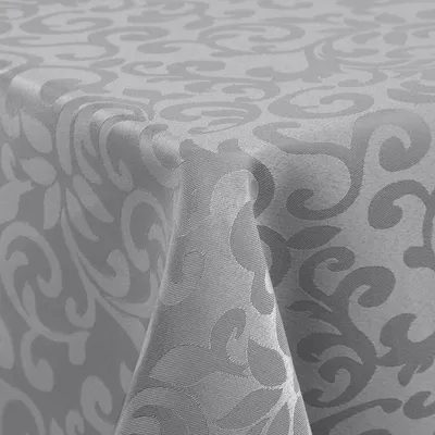 Produktbild von PromoHome® Tischdecke Abwaschbar Rechteckig 130x200 cm Tischtuch Polyester Jacquard Schmutzabweisend Grau