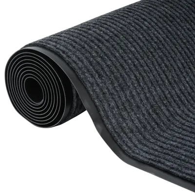 Teppichläufer 90x300 cm, Antirutsch, waschbar, dunkelgrau