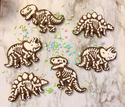 Image de Collection de figurines de dinosaures pour enfants, emporte-pièces 3D en forme de dinosaures, lot d'emporte-pièces pour pain en forme de dinosaures