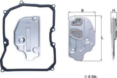 Produktbild von MAHLE HX 150KIT Hydraulikfiltersatz AT Automatikgetriebe für VW Golf V Schrägheck (1K1)
