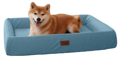 Zdjęcie produktu dla Ortopedyczne łóżko dla psa, ergonomiczna sofa dla psa, 67x51 cm, kolor: błękitny