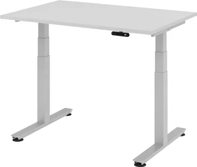 Produktbild von Hammerbacher Schreibtisch VXDSM12/5/S 120x80cm grau