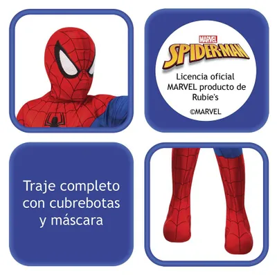 Produktbild von Rubies Spiderman Classic Déguisement, Rot/Blau, Large (8-10)