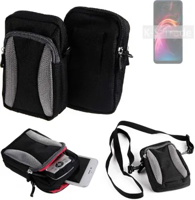 Produktbild von K-S-Trade Holster Schutz Hülle kompatibel mit UMIDIGI G1 Max Handy Hülle Gürteltasche Umhängetasche mit Zusatzfach schwarz