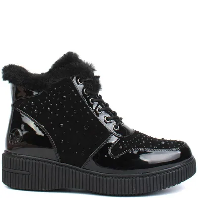 Produktbild von Rieker Damen Stiefeletten 93312-00 Farbe:Schwarz Größe: 36
