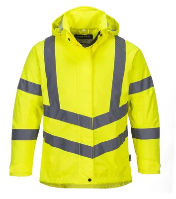 Productafbeelding van Portwest Damen winterjas met waarschuwingsmarkeringen, geel, maat XS