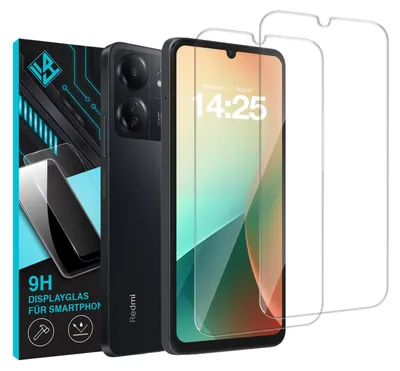 Produktbild von 2x 9H Schutzglas Displayschutzfolie für Xiaomi Redmi 13C Displayglas Displayschutz Glas Panzerfolie Schutzglasfolie