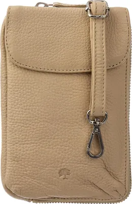 Produktbild von Prato LM AJ08 Asif Rindleder geprägt Handy Umhängetasche beige