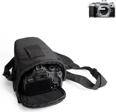 Produktbild von K-S-Trade Kameratasche Fototasche Schultertasche Umhängetasche kompatibel mit Olympus OM-D E-M5 Mark III Colt für Systemkameras Schutzhülle bag