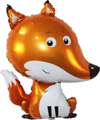 Image de Ballon en aluminium Renard, 62 x 50 cm