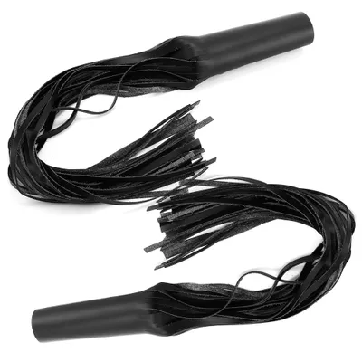 Image de Lot de 2 poignées en cuirPolyuréthanenoir avec pompon pour guidon de 2,5 cm – Accessoires de personnalisation pour moto