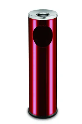 Produktbild von Standaschenbecher mit Papierkorb, schwarz