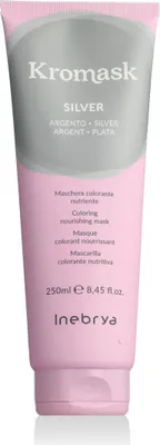 Zdjęcie produktu dla Inebrya Kromask Coloring Nourishing Mask maska odżywcza z pigmentami koloryzującymi do włosów platynowy blond i siwych Silver 250 ml