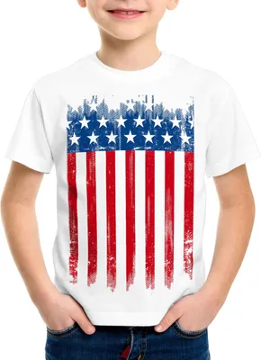 Produktbild von style3 USA Flagge Kinder T-Shirt banner vereinigte staaten von amerika us stars stripes
