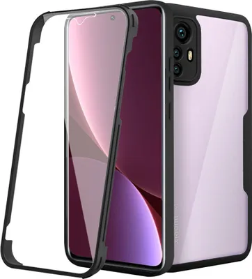Obrázek produktu pro Xiaomi 12 / 12X Pouzdro, 360° Kompletní Ochrana s Vestavěným Chráničem Displeje pro Xiaomi 12 / 12X černé