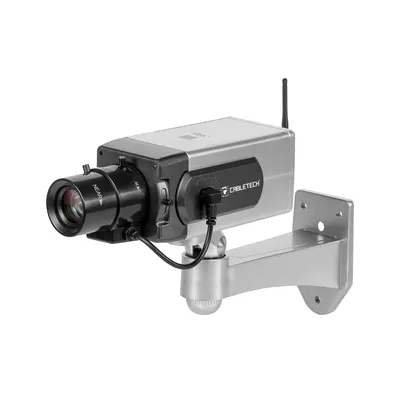 Produktbild von Cabletech URZ0990 Attrappe einer Überwachungskamera mit Bewegungssensor und LED