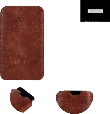 Produktbild von K-S-Trade Schutzhülle Handyhülle kompatibel mit Xiaomi Mi MIX Alpha Handytasche Kunstleder Sleeve in braun