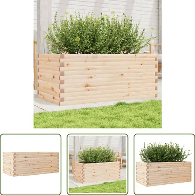 Zdjęcie produktu dla The Living Store Sadzarka 110x60x45,5 cm lite drewno sosnowe