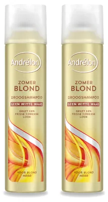 Zdjęcie produktu dla 2 sztuki suchego szamponu Andrélon Zomerblond do włosów blond - 245 ml - zestaw ekonomiczny