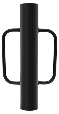 Produktbild von Zaunpfahlramme - Schwerer Pfostentreiber - 3 mm Stahl - 43,2x22,9 cm - Griffe 25,4 cm - 2,9 kg - Schwarz
