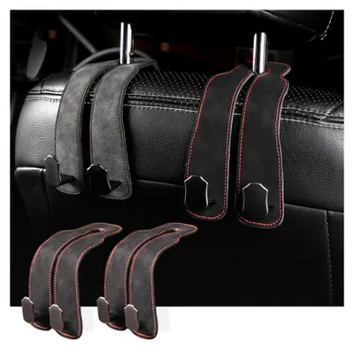 Produktbild von Auto Taschenhalter Haken 2 Stück Doppelhaken für Rücksitz Kopfstütze