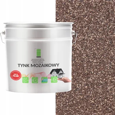 Immagine prodotto di Intonaco mosaico marrone in resina sintetica, classe 1, resistente al gelo, 7 kg, produttore