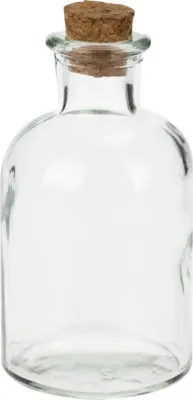 Produktbild von Glasflasche mit Korken 140 ml 5,5x10 cm