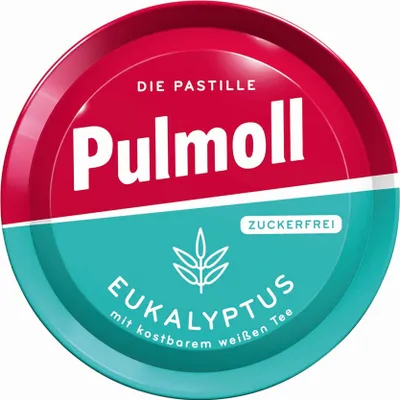 Produktbild von Hustenbonbons Pulmoll Eukalyptus und weißem Tee 50g 10er Pack