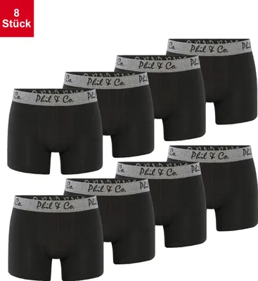 Produktbild von Phil Co. Berlin Herren Retro Pants 8-Pack All Styles - 105-Pants-schwarz - Größe XXL