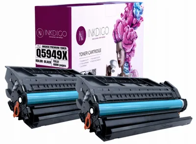 Produktbild von Inkdigo 2er-Pack Toner Q5949X für HP LaserJet 1320, 1320N, 1320NW, 1320TN – Schwarz,, KI-generiertes Bild