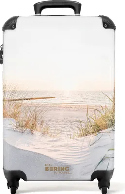 Produktbild von NoBoringSuitcases.com - Fotokoffer Dünen - Passt in 55x40x20 cm und 55x35x25 cm - Hartschalenkoffer TSA-Schloss - Trolley Handgepäck - Reisezubehör - Rollkoffer Erwachsene - Reisetasche auf Rädern - Rollkoffer leichtHandgepäck Koffer 55x35x20 cm, 36L,