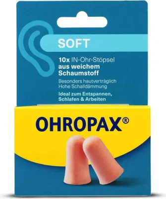 Obrázok produktu pre Ohropax mäkké penové štuple do uší 10 ks